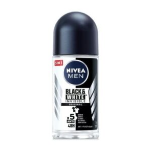 Nivea Men Deodorant Black & White, Roll-On 50Ml